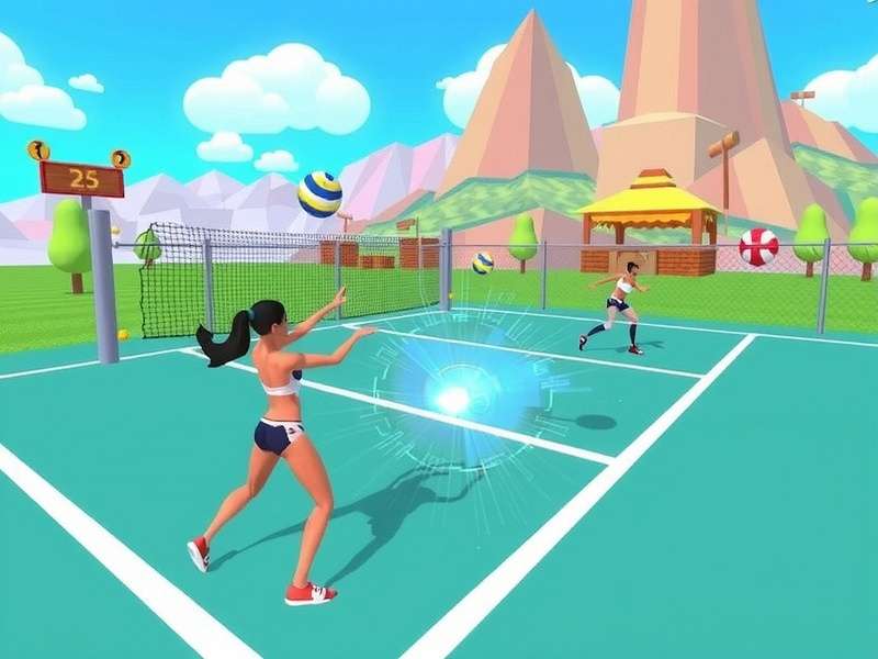 Intense volleyball action in Volley Royals Aces Volley Royals Aces Gameplay Screenshot